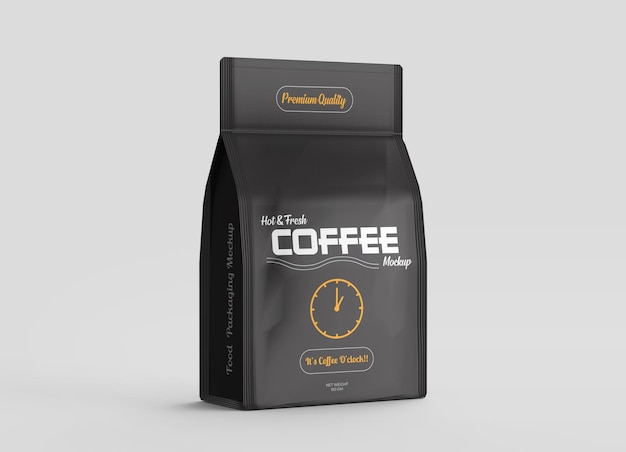 Koffiezak verpakking mockup psd-sjabloon voor branding