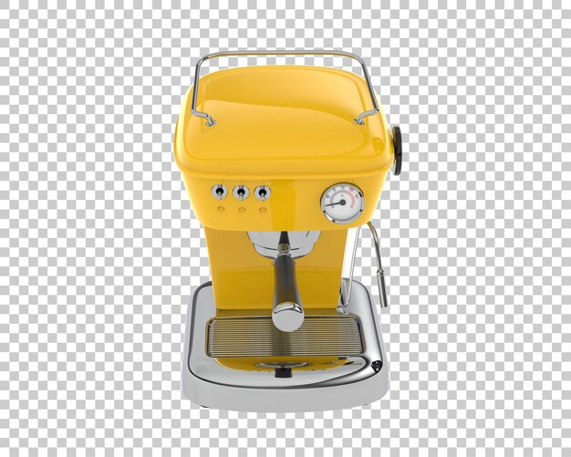 PSD koffiezetapparaat geïsoleerd op transparante achtergrond 3d-rendering illustratie