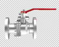 PSD kogelkraan geïsoleerd op transparante achtergrond 3d-rendering illustratie