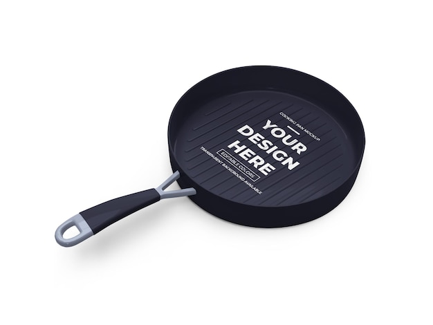 Koken fry pan mockup geïsoleerd