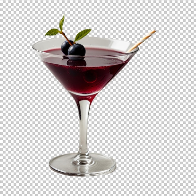 Koktajl Martini z jagodami na białym tyłku