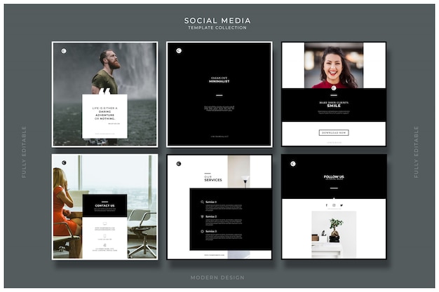 Kolekcja Szablonów Mediów Społecznościowych