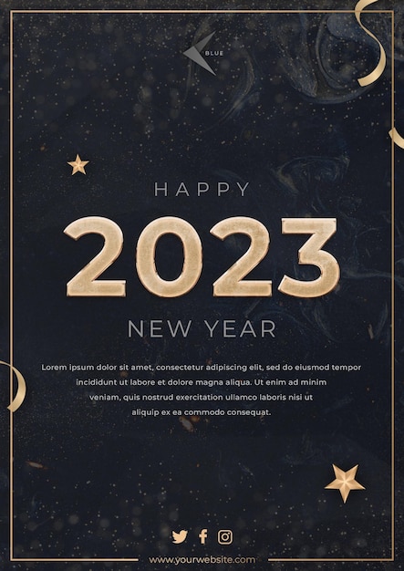 Kolorowe życzenia na nowy rok 2023