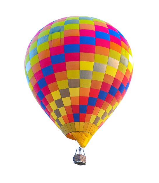 PSD kolorowy balon na gorące powietrze izolowany premium psd