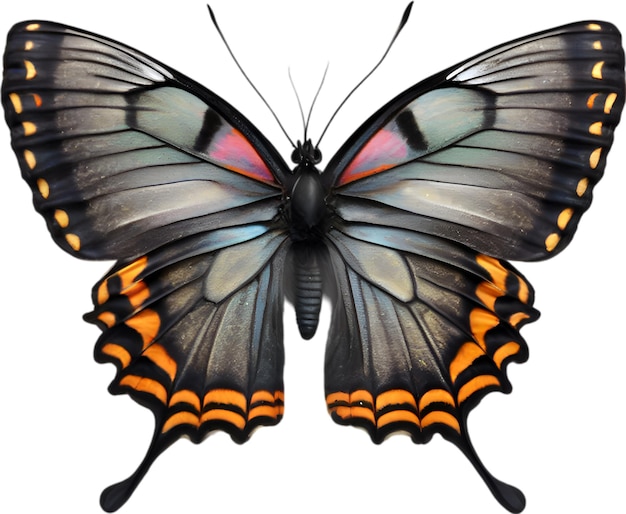 PSD kolorowy i elegancki obraz motyla