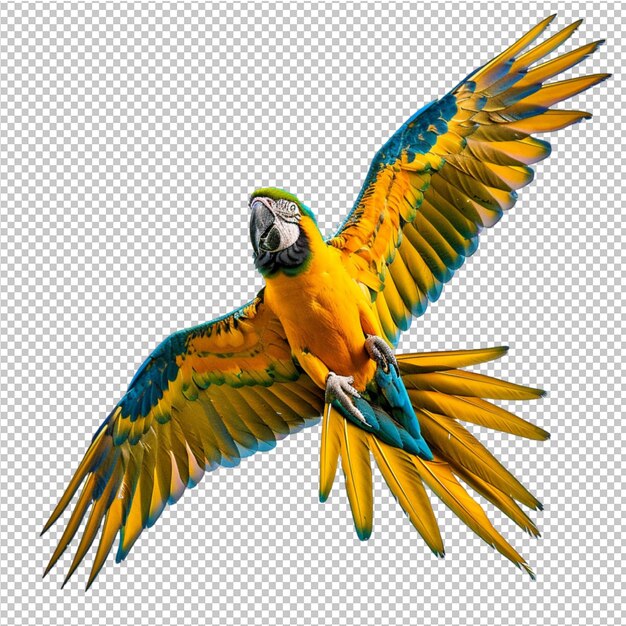 PSD kolorowy papuga-ara