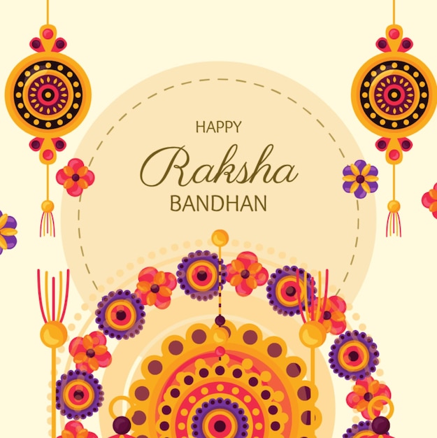 Kolorowy post Raksha Bandhan na Instagramie