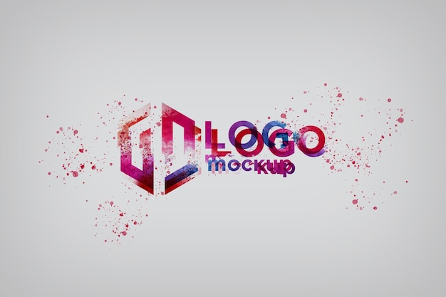 Kolory Mockup Logo Mockup Szablon Znaku