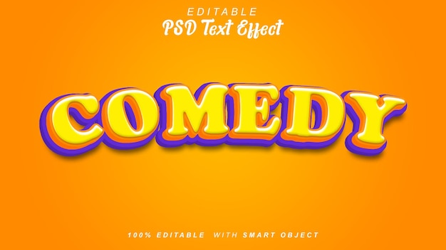Komedie 3D-stijl teksteffect