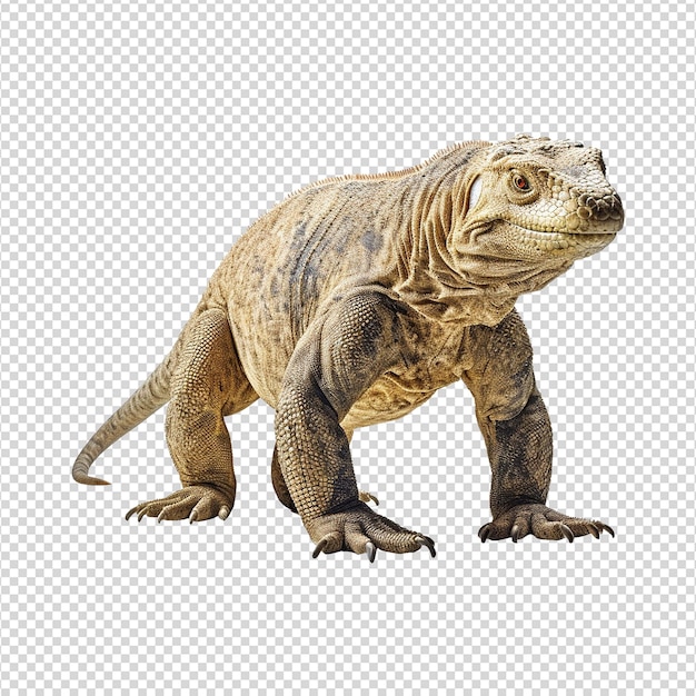 PSD komodovaraan geïsoleerd op transparante achtergrond png