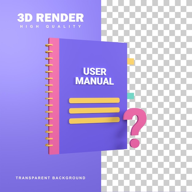 Koncepcja Podręcznika Użytkownika Renderowania 3d Ułatwiająca Znajdowanie Informacji.