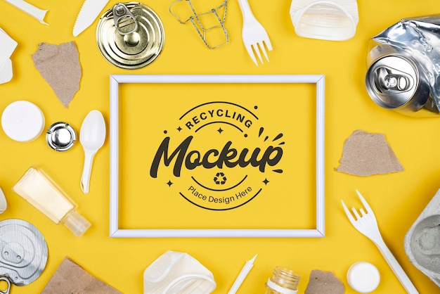 Koncepcja recyklingu ze śmieciami