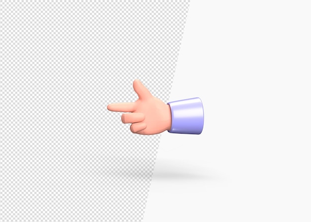 Koncepcja ręki renderowania 3D