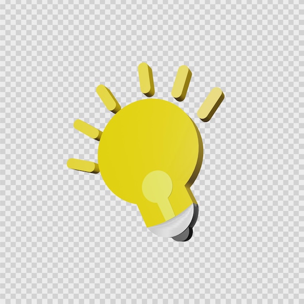 PSD koncepcja renderowania 3d świecące światło ikona. możesz go używać do różnych zastosowań.