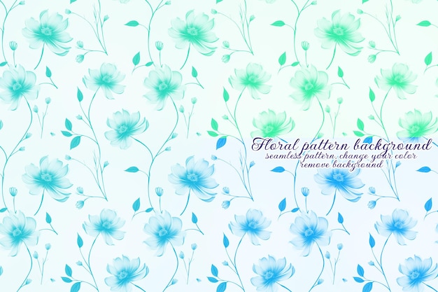 Konfigurowalny kwiatowy wzór w odcieniach błękitu i lawendy