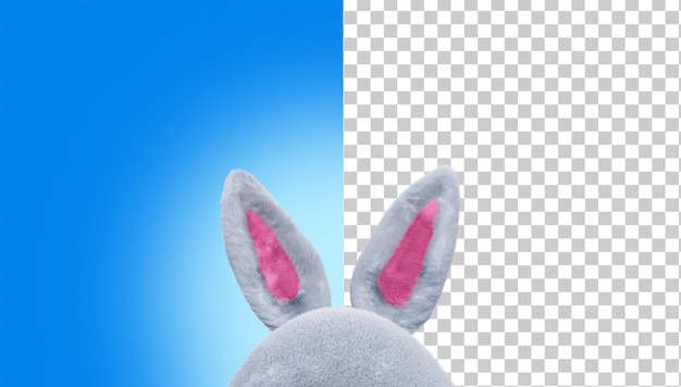 Konijnenoren 3d render happy easter banner poster ansichtkaart konijnenoren