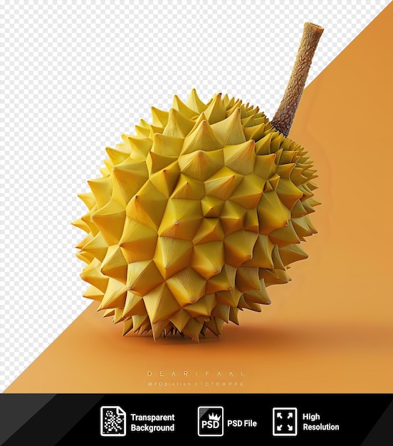 Koning van de vruchten durian dit heeft clipping pad png