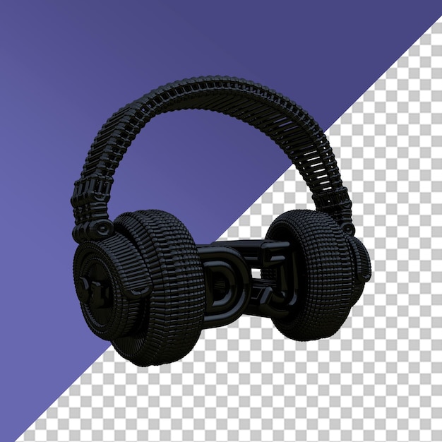 Koptelefoon Dj Elektronische Muziek 3D Render