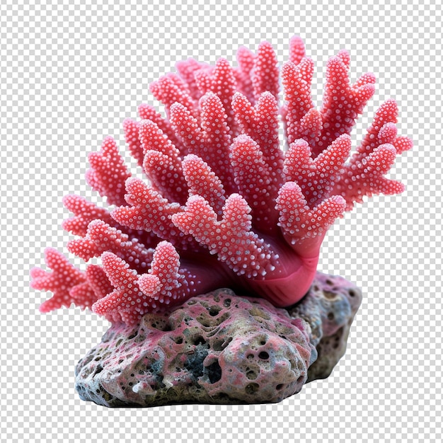 PSD koralowce miękkie izolowane na białym