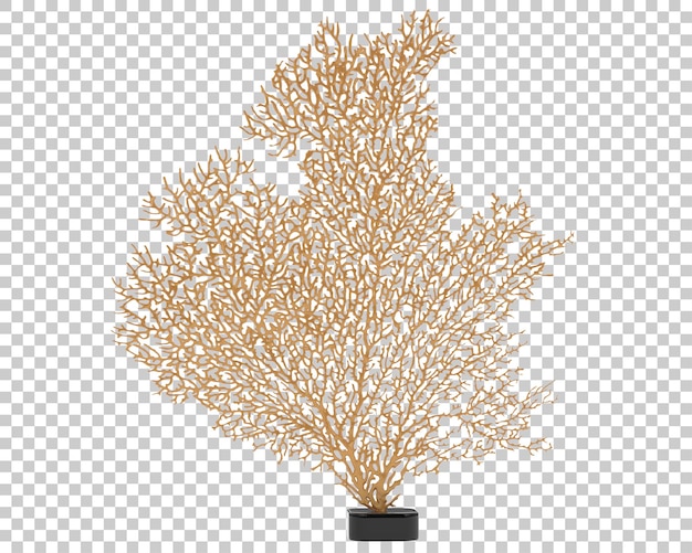 Koralowe Drzewo Izolowane Na Przezroczystym Tle Ilustracja Renderingu 3d