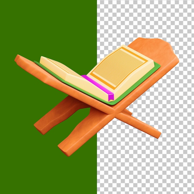 Koran książka ilustracja 3d