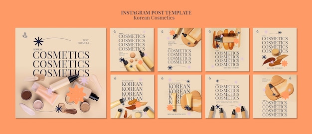 Коллекция постов в instagram о корейской косметике для красоты и ухода за кожей