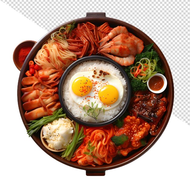 PSD 韓国のビビンバップ (bibimbap)