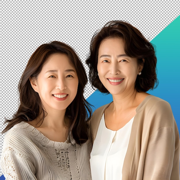 Korean daughter and mother