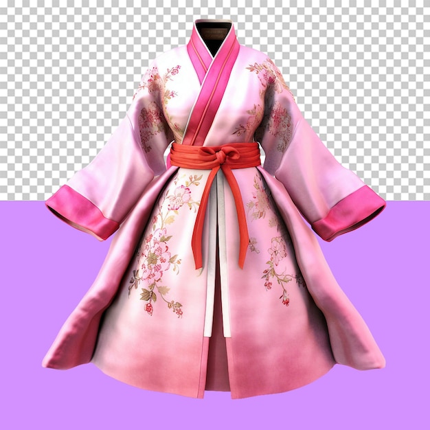 PSD korean hanbok isolated object transparent background