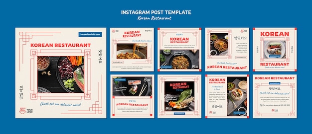 Korean restaurant instagram posts