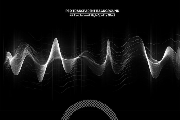 PSD korektor muzyczny neonowe fale dźwiękowe audio technologia cyfrowa projekt tła