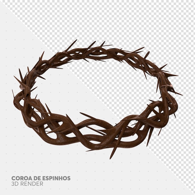 Korona cierniowa z napisem coroa de espris.