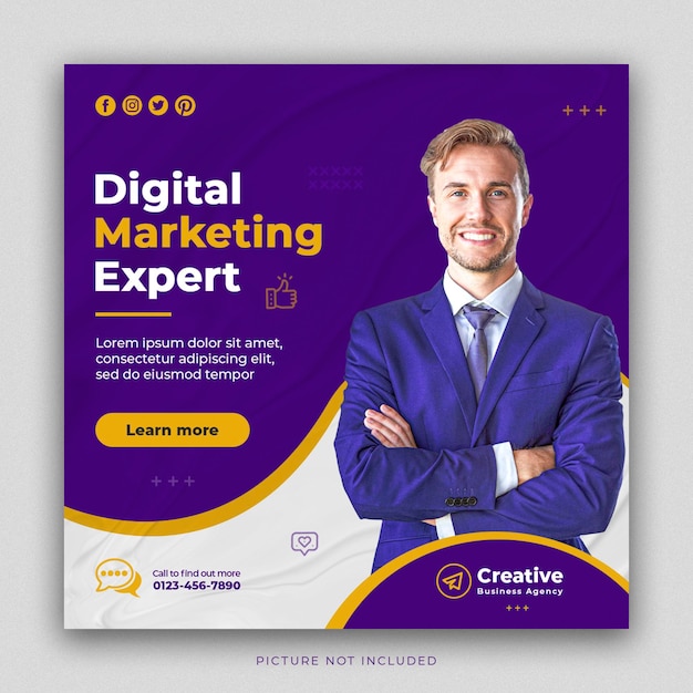 Korporacyjna Agencja Brandingowa Digital Business Social Media Instagram Post Banner