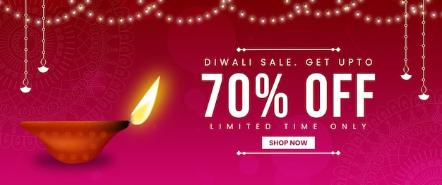 Kortingsaanbieding Diwali Sale Banner