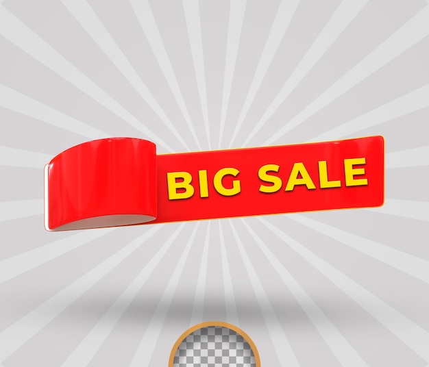 Kortingslabels en tag speciale aanbieding rood 3D-rendering nieuwe aanbieding tags badges