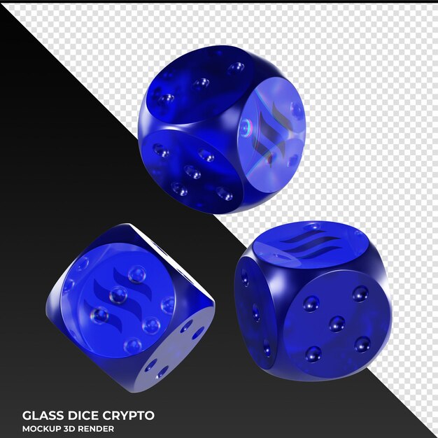 Kości Steem Glass Kości Crypto 3d Icon