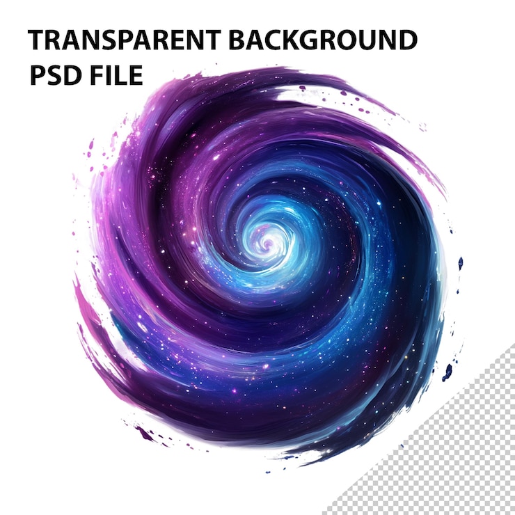 PSD kosmiczna galaktyka spiralna