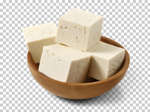 PSD kostki tofu na przezroczystym tle png psd