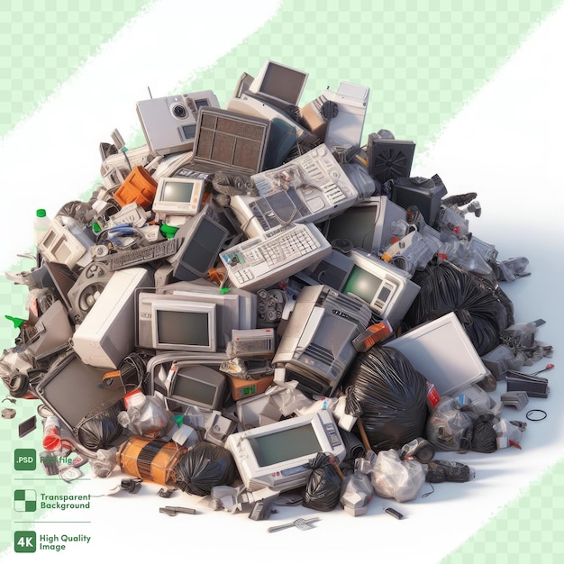 PSD kosz do recyklingu psd z przezroczystym tłem śmieci