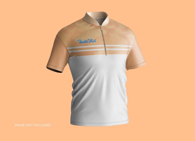 Koszulka Polo Z Kołnierzykiem Mandarin Mockup