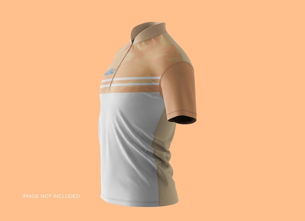 Koszulka polo z kołnierzykiem Mandarin Mockup