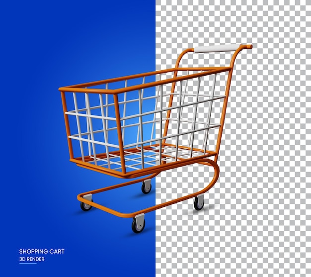 Koszyk 3d render ilustracja