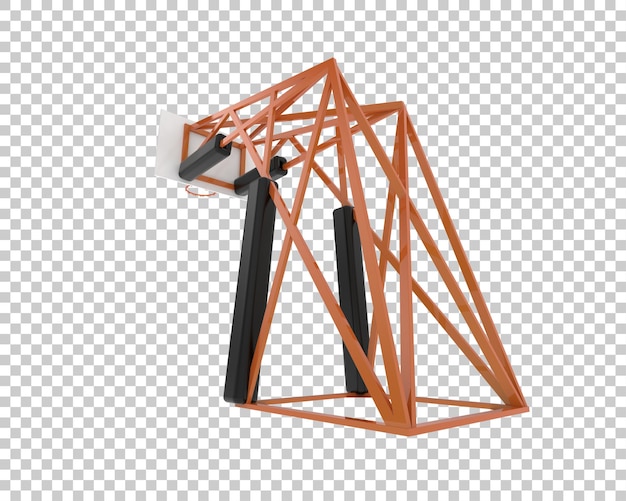 PSD koszykówka izolowana na tle ilustracja renderingu 3d