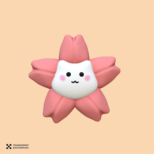 PSD kot sakura cookie 3d