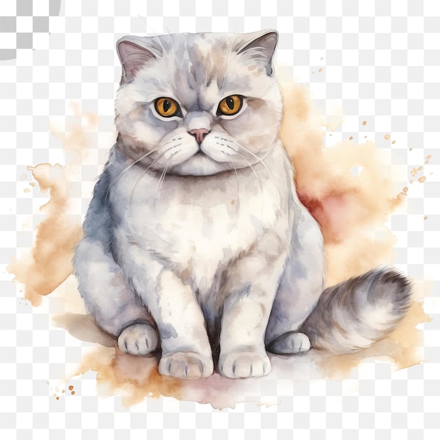 PSD kot siedzący na stole - cat png, transparent png