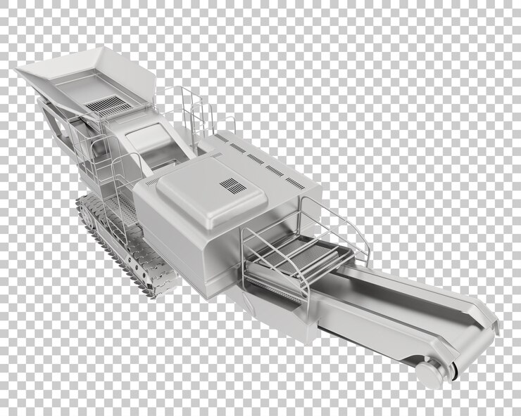 PSD koude schaafmachine op transparante achtergrond 3d-rendering illustratie