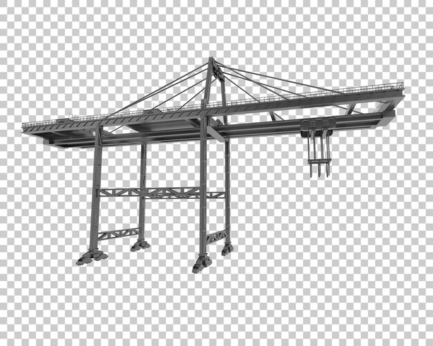 PSD kraan geïsoleerd op transparante achtergrond 3d-rendering illustratie