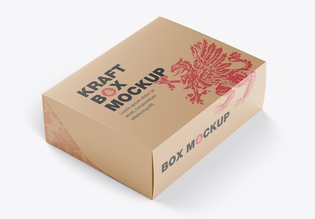 Kraft box mockup