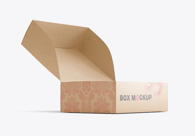 Mockup di scatola kraft