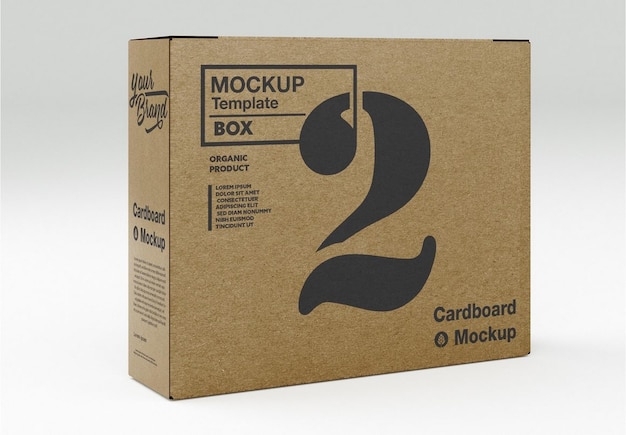 Kraft box mockup